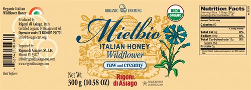Honey - Rigoni di Asiago - Organic Wildflower Raw & Creamy Honey 